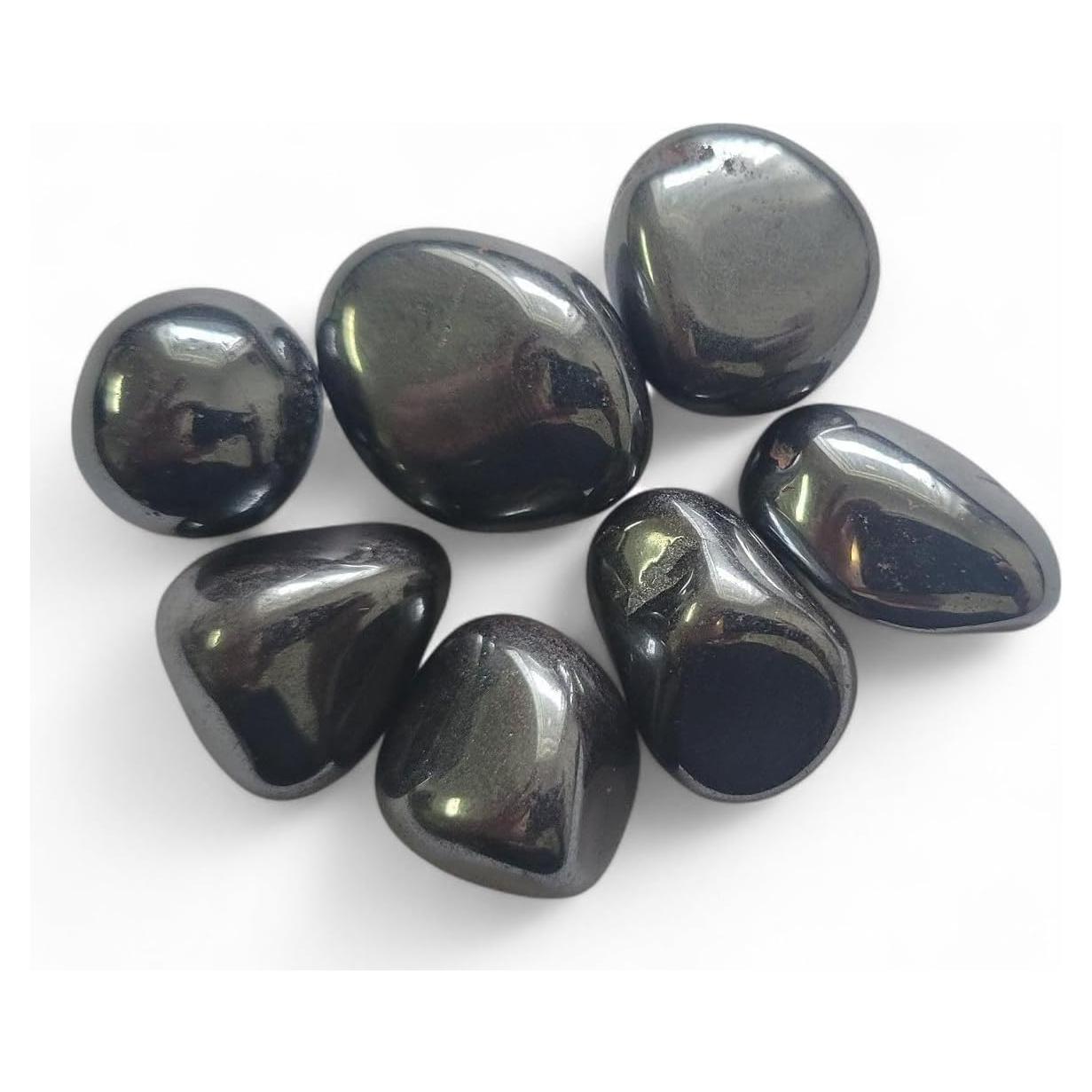 Piedra de Hematita Pulida Pachamama Essentials - 7 Piezas 10-20mm
