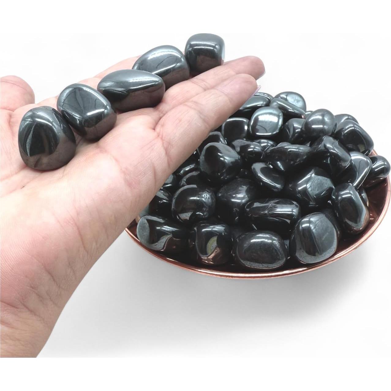 Piedra de Hematita Pulida Pachamama Essentials - 7 Piezas 10-20mm