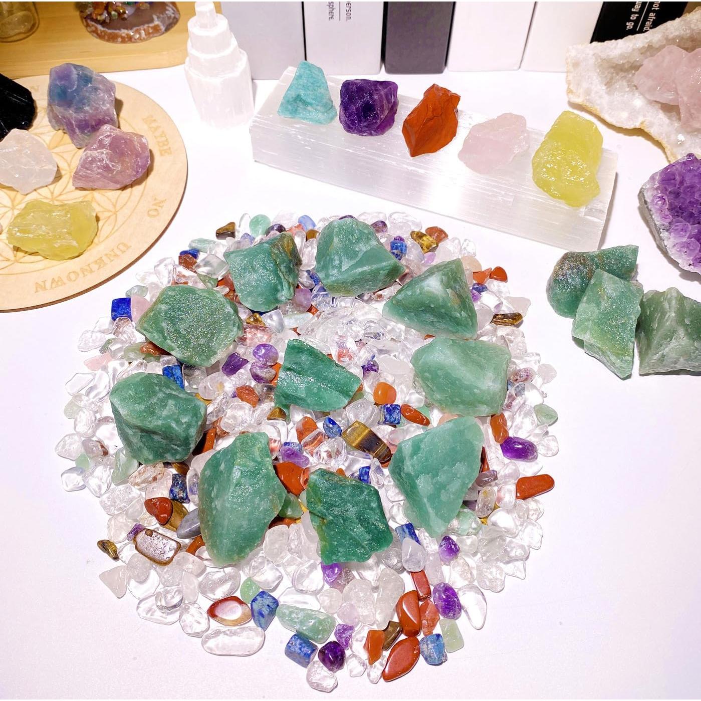 Cristales Naturales Aventurina Verde 200g QINJIEJIE 2-3 cm