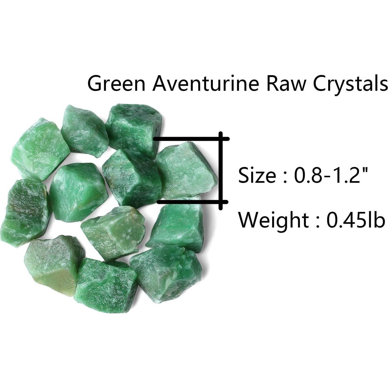 Cristales Naturales Aventurina Verde 200g QINJIEJIE 2-3 cm