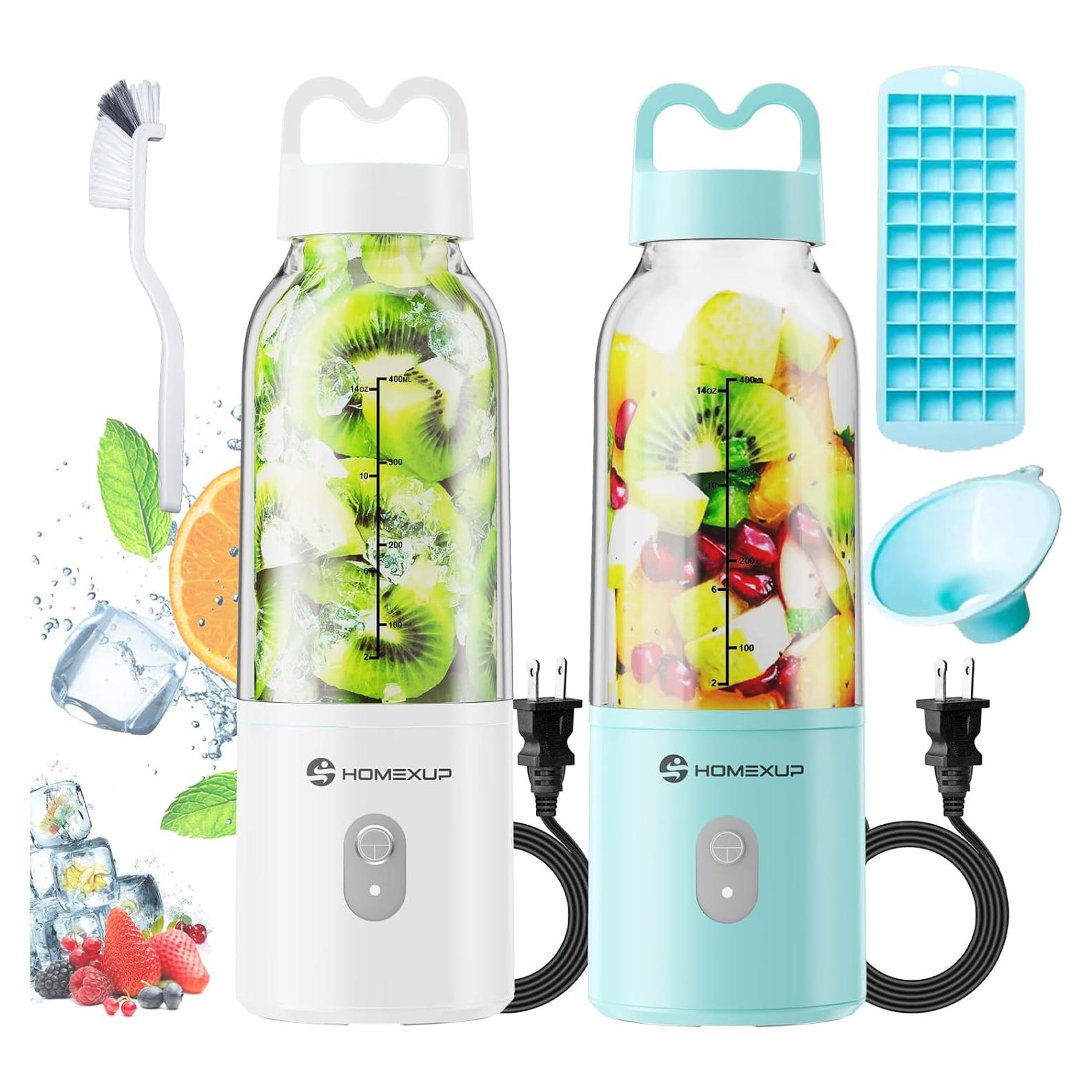 Licuadora Personal HOMEXUP 500ml 175W Compacta Azul