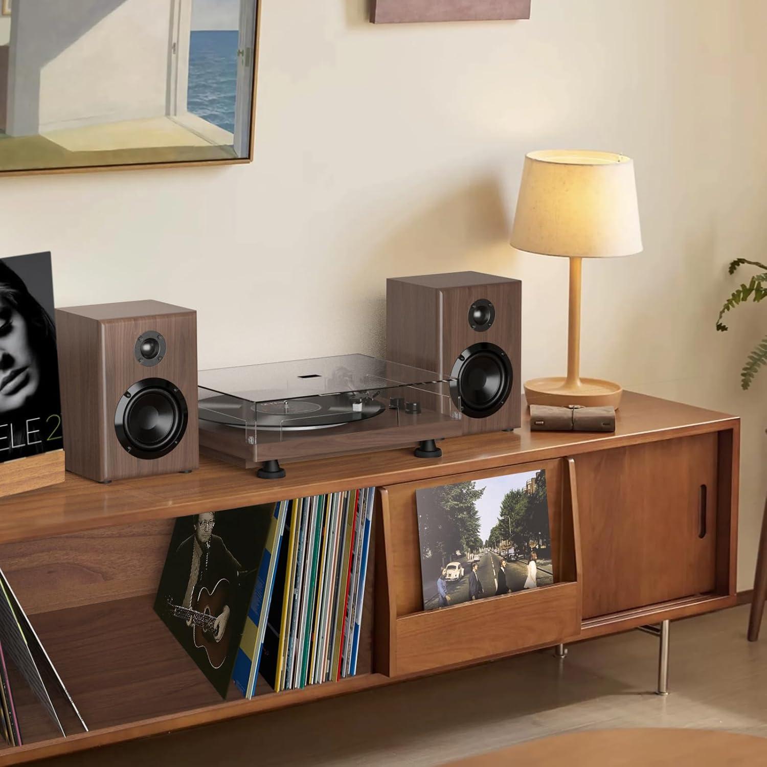 Reproductor de Vinilo RetroAudio JM-109 con Altavoces 24W Bluetooth