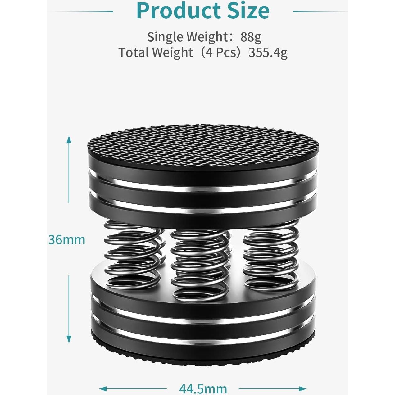 Patas de Aislamiento de Altavoces Tertullus 4PCS Antideslizantes