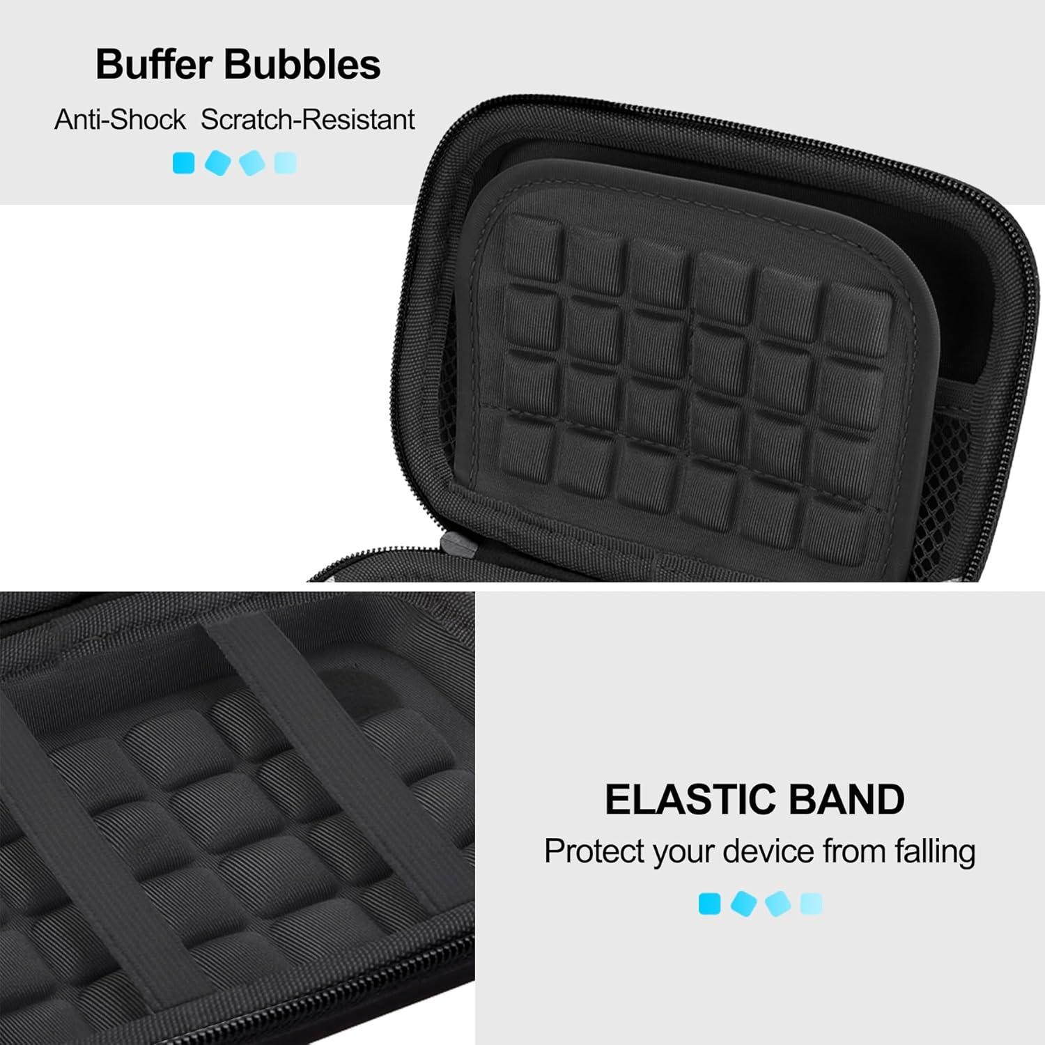 Funda de Disco Duro Lacdo 2.5" Resistente a Golpes Negro