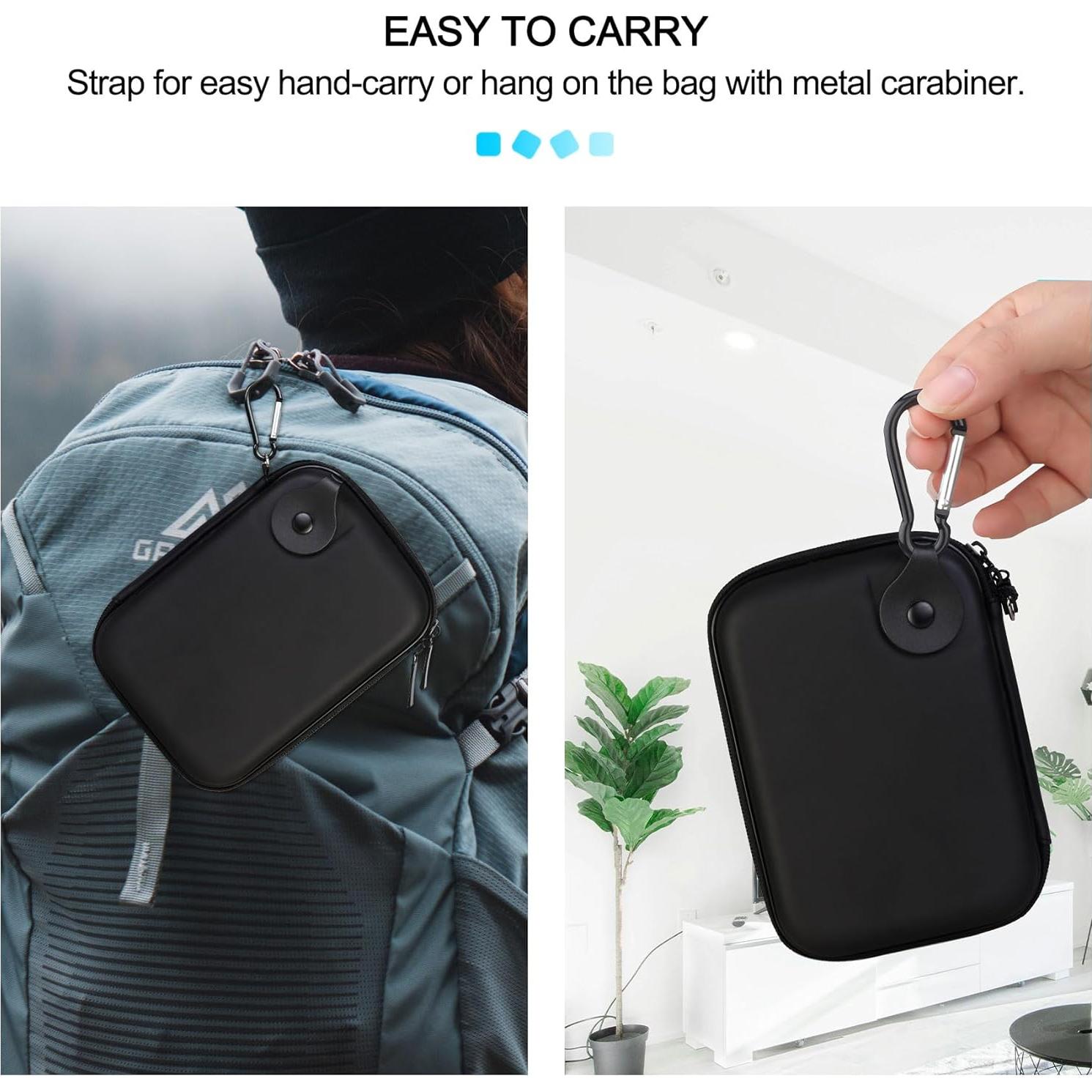 Funda de Disco Duro Lacdo 2.5" Resistente a Golpes Negro