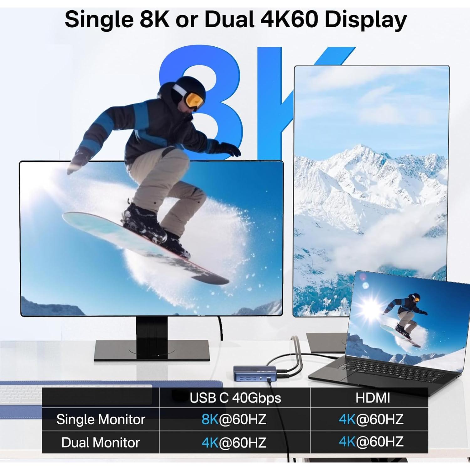 Caja SSD NVMe M.2 ACASIS TBU405 Pro Max 40Gbps con Ventilador