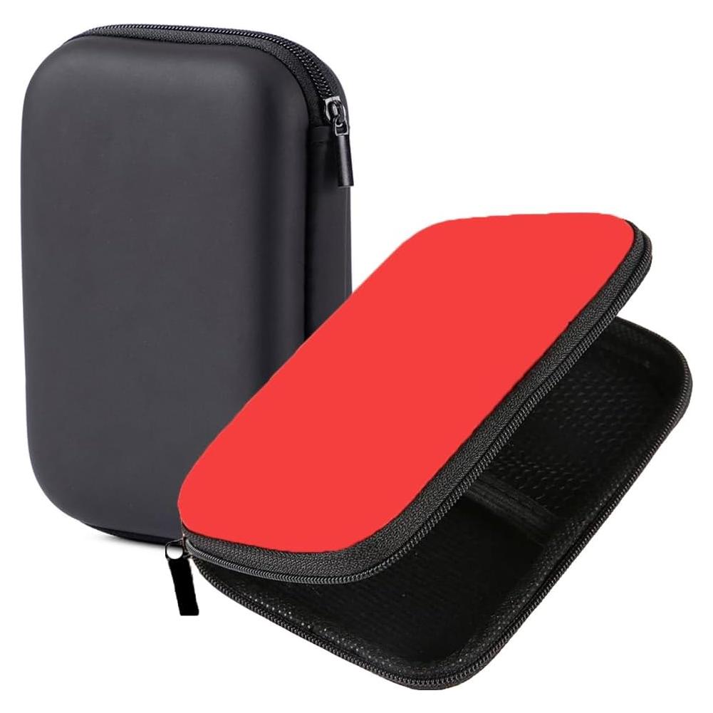 Paquete de 2 Fundas para Disco Duro 2.5" SquEqu EVA Rojo