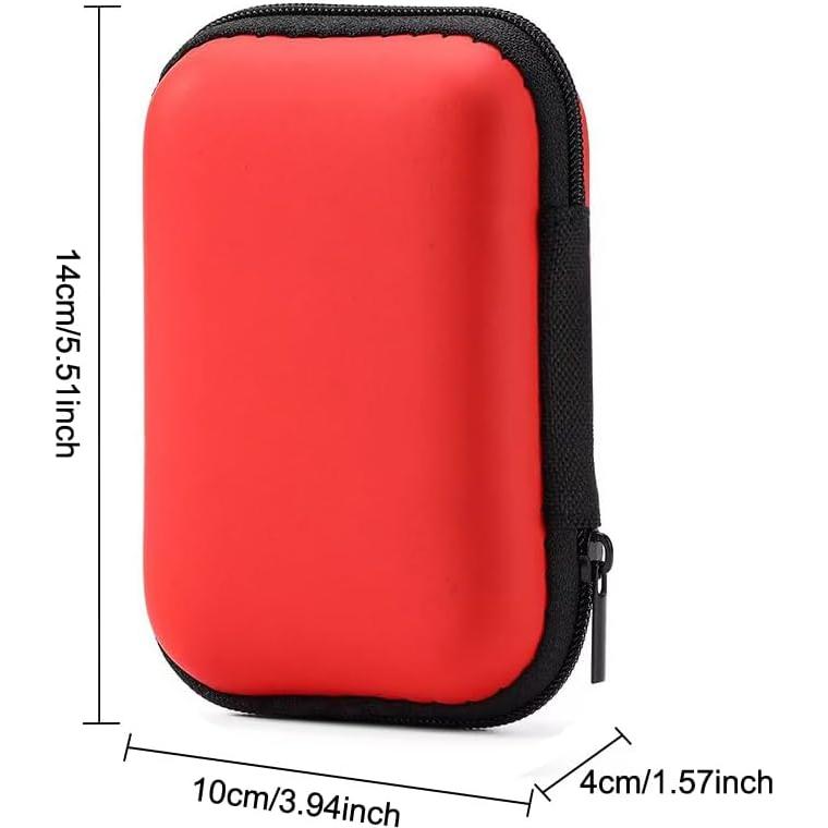 Paquete de 2 Fundas para Disco Duro 2.5" SquEqu EVA Rojo