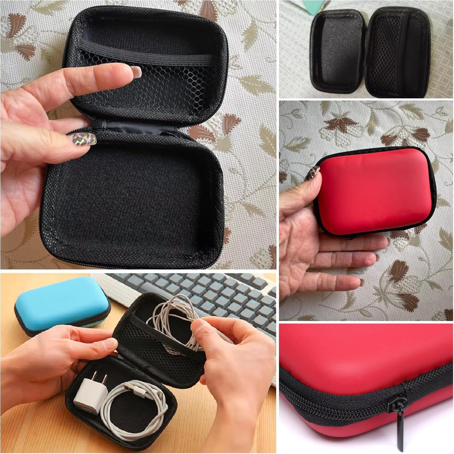 Paquete de 2 Fundas para Disco Duro 2.5" SquEqu EVA Rojo