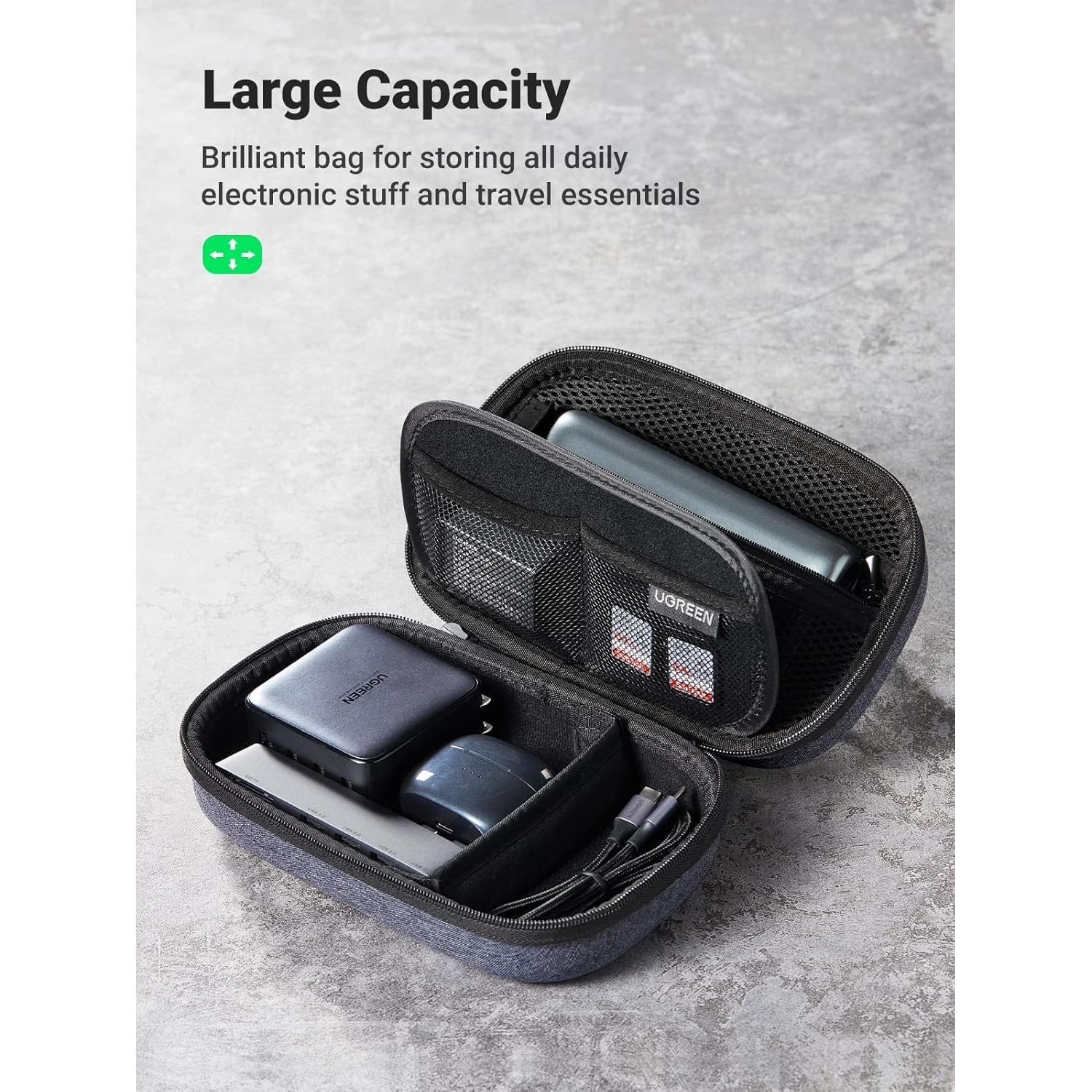 Organizador Electrónico UGREEN Bolsa de Viaje Impermeable 20.3x13cm