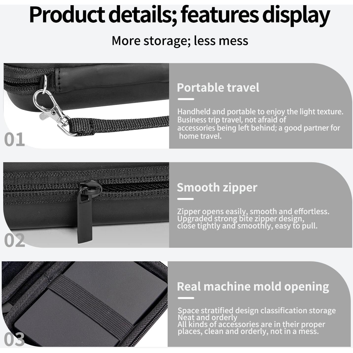 Funda protectora para disco duro externo 2.5" Point negra