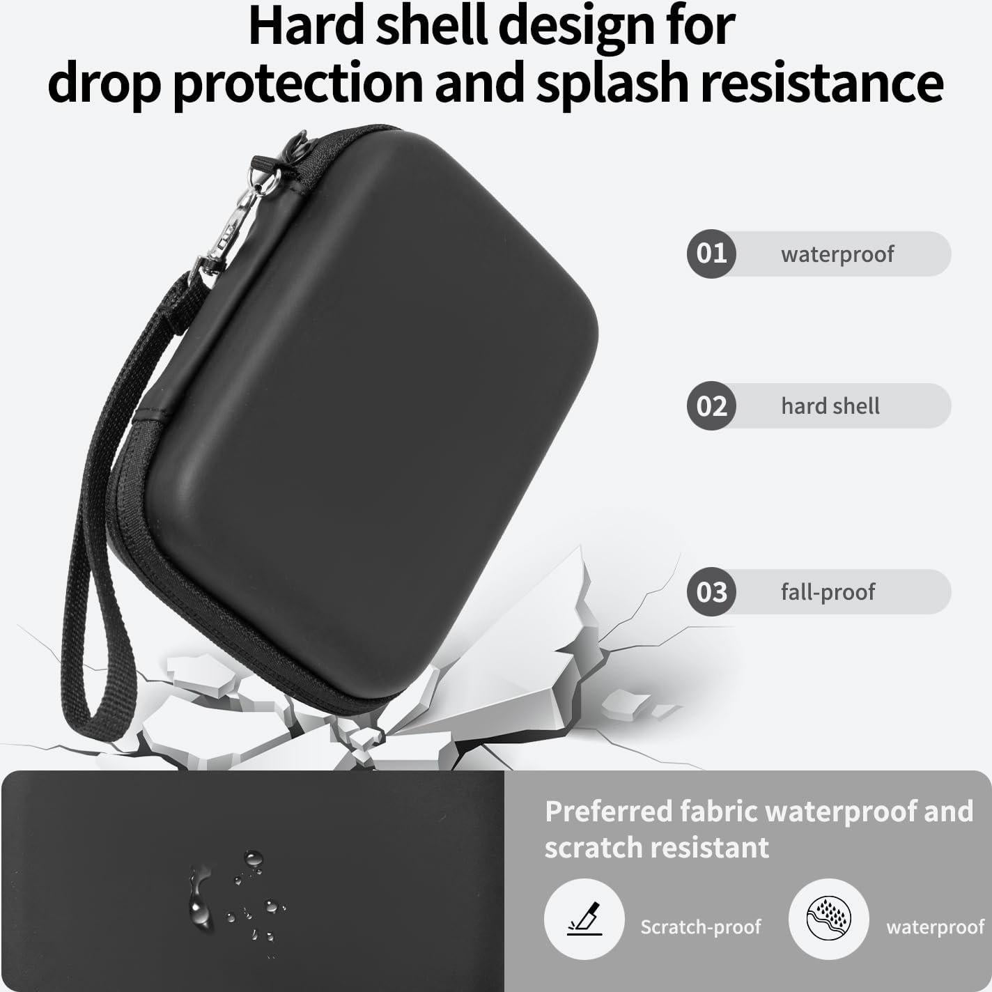 Funda protectora para disco duro externo 2.5" Point negra