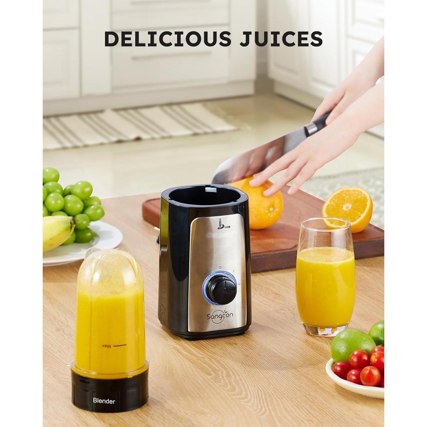 Licuadora 5 en 1 Sangcon 350W con 2 Velocidades y Accesorios