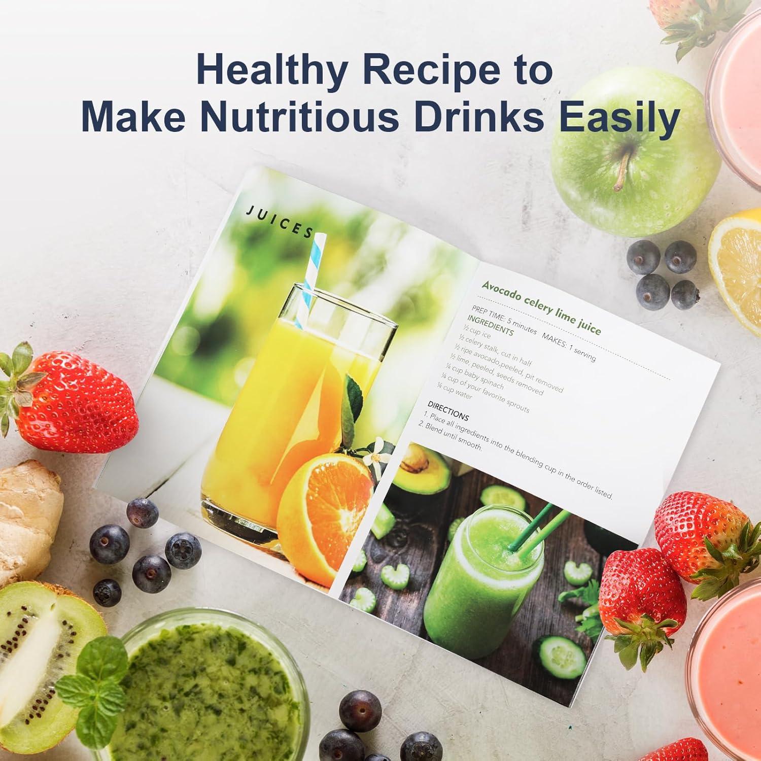 Licuadora Personal KOIOS 900W 2 Tazas 22oz Sin BPA