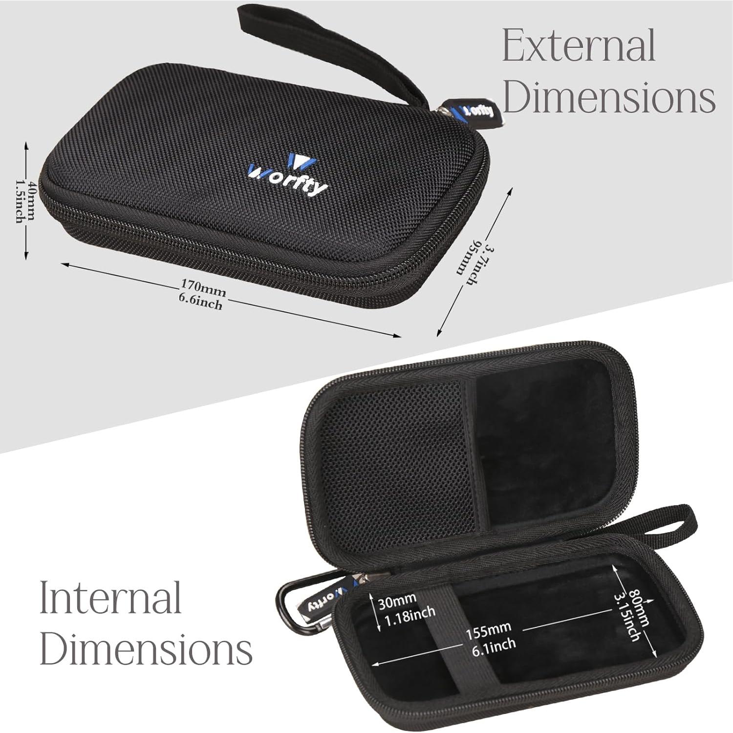 Hard Travel Case for SABANI for LOVELEDI for IAPOS for Pxwaxpy for OHOVIV for FOCHEW Portable Charger Power Bank, Storage Holder for Fast Charging Battery Protective Case (Black)