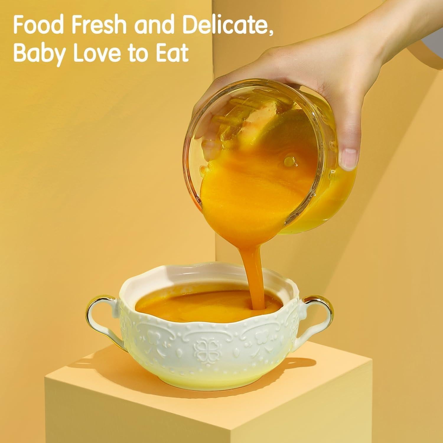 Procesador de Comida para Bebés KOROBIE PY-892 2 Tazones Vidrio