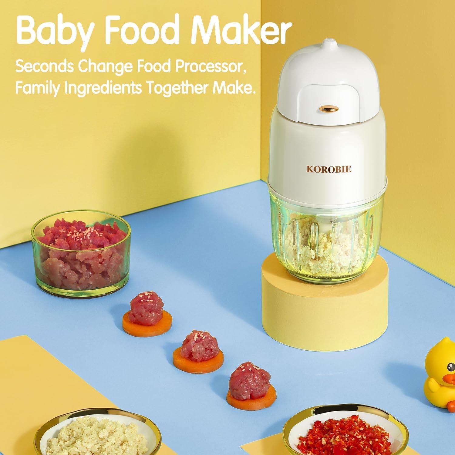 Procesador de Comida para Bebés KOROBIE PY-892 2 Tazones Vidrio