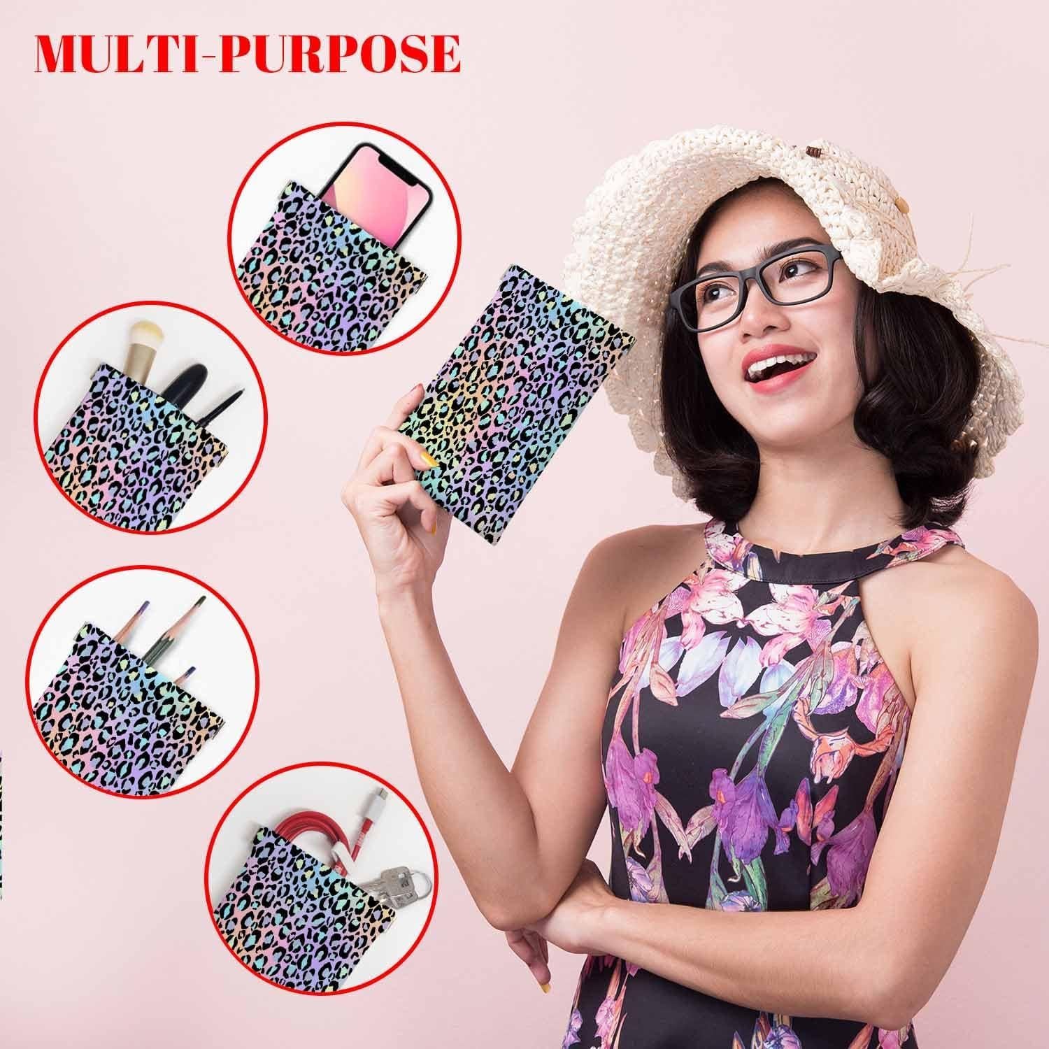 Estuche para Gafas Dragonfly Estampado de Leopardo 18.5x12 cm