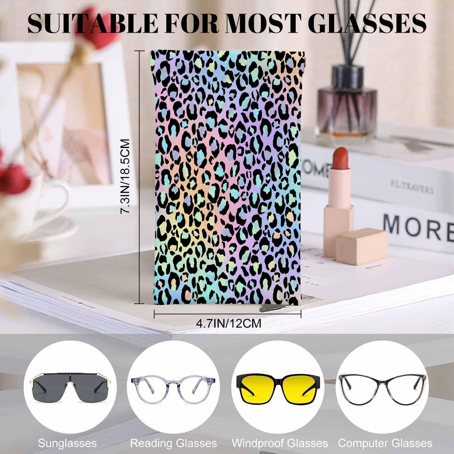 Estuche para Gafas Dragonfly Estampado de Leopardo 18.5x12 cm