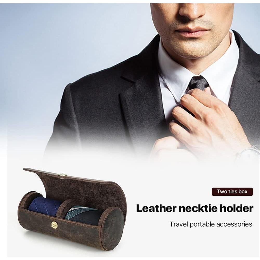 Soporte de Viaje para Corbatas de Cuero Crazy Horse CONTACT'S