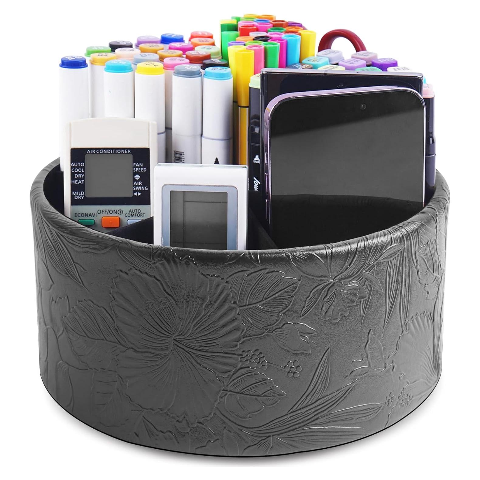 Soporte para Control Remoto LIZIMANDU 360° Cuero PU Negro