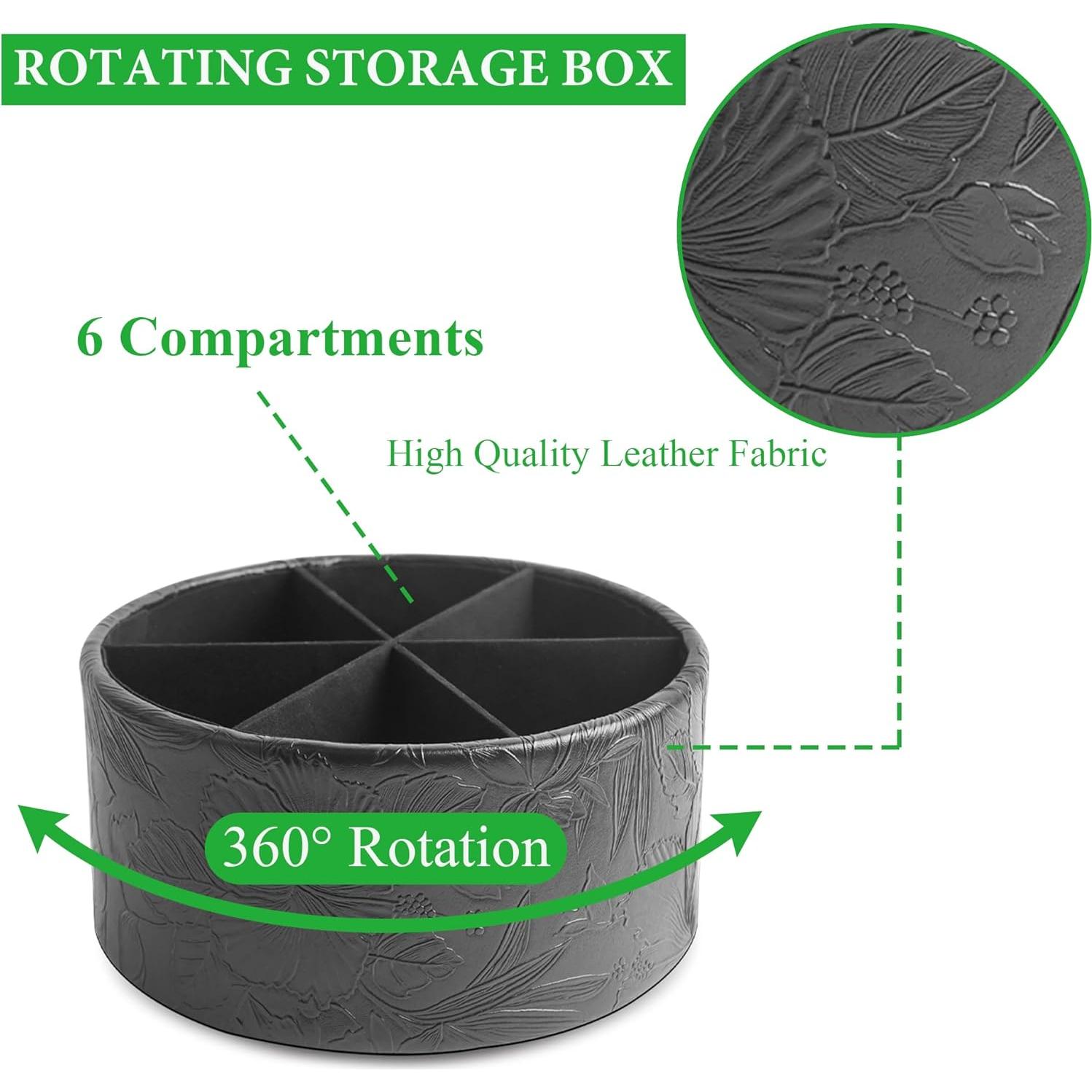 Soporte para Control Remoto LIZIMANDU 360° Cuero PU Negro