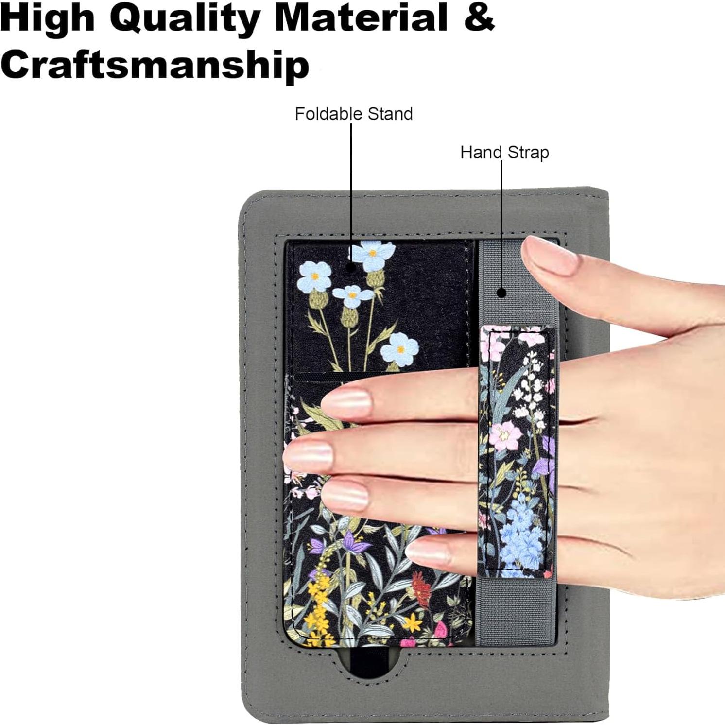 Funda Universal KEROM para eReader 6" Floral con Soporte