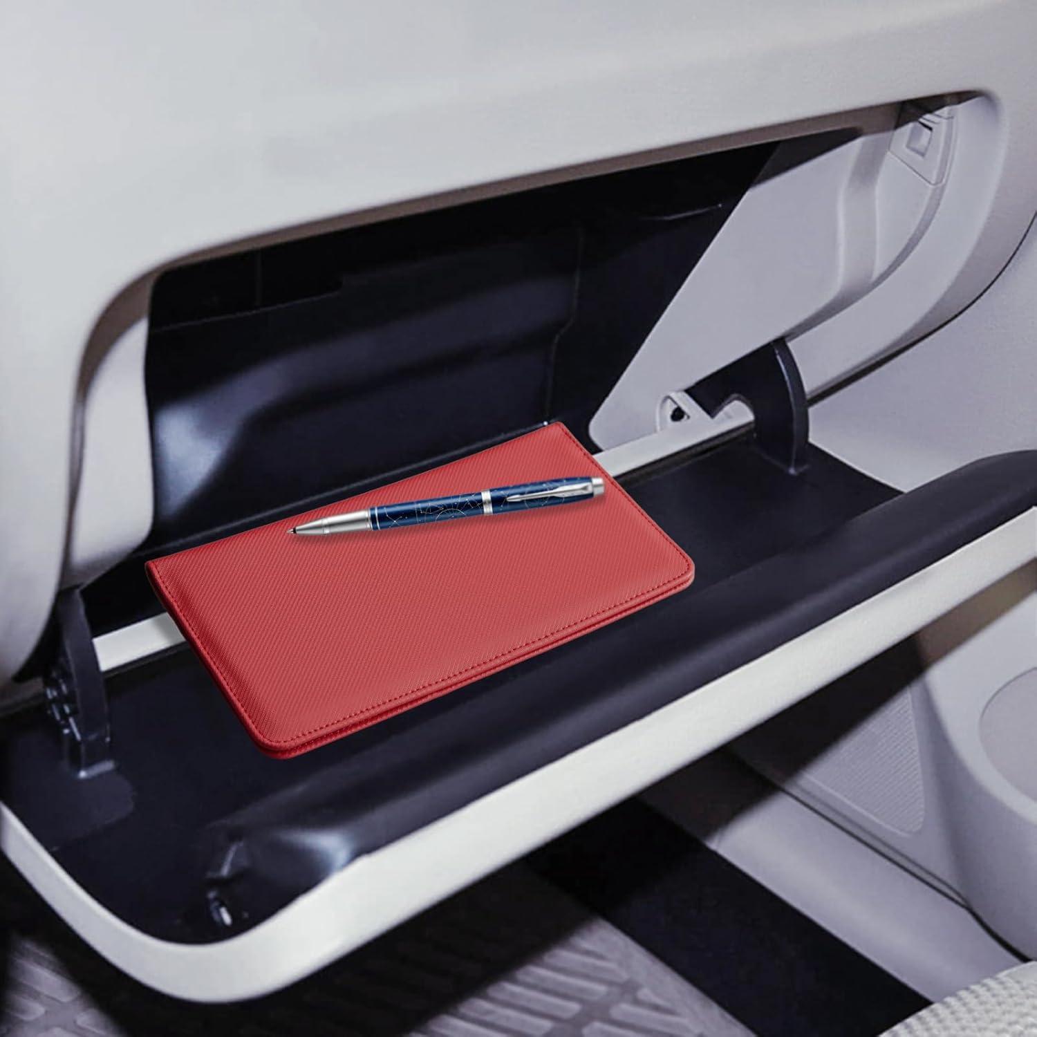 Soporte de Documentos CoBak para Automóvil - Rojo Carbón