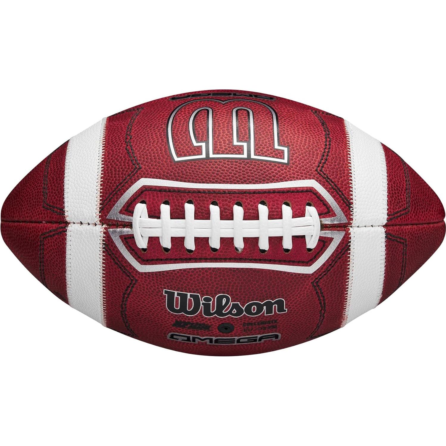 Balón Oficial de Fútbol Americano Wilson Omega - Tamaño Oficial, Marrón