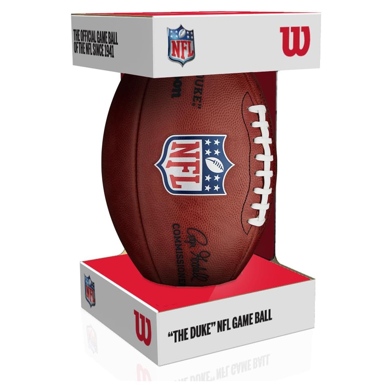Balón de Fútbol Americano Wilson NFL El Duque 100% Cuero