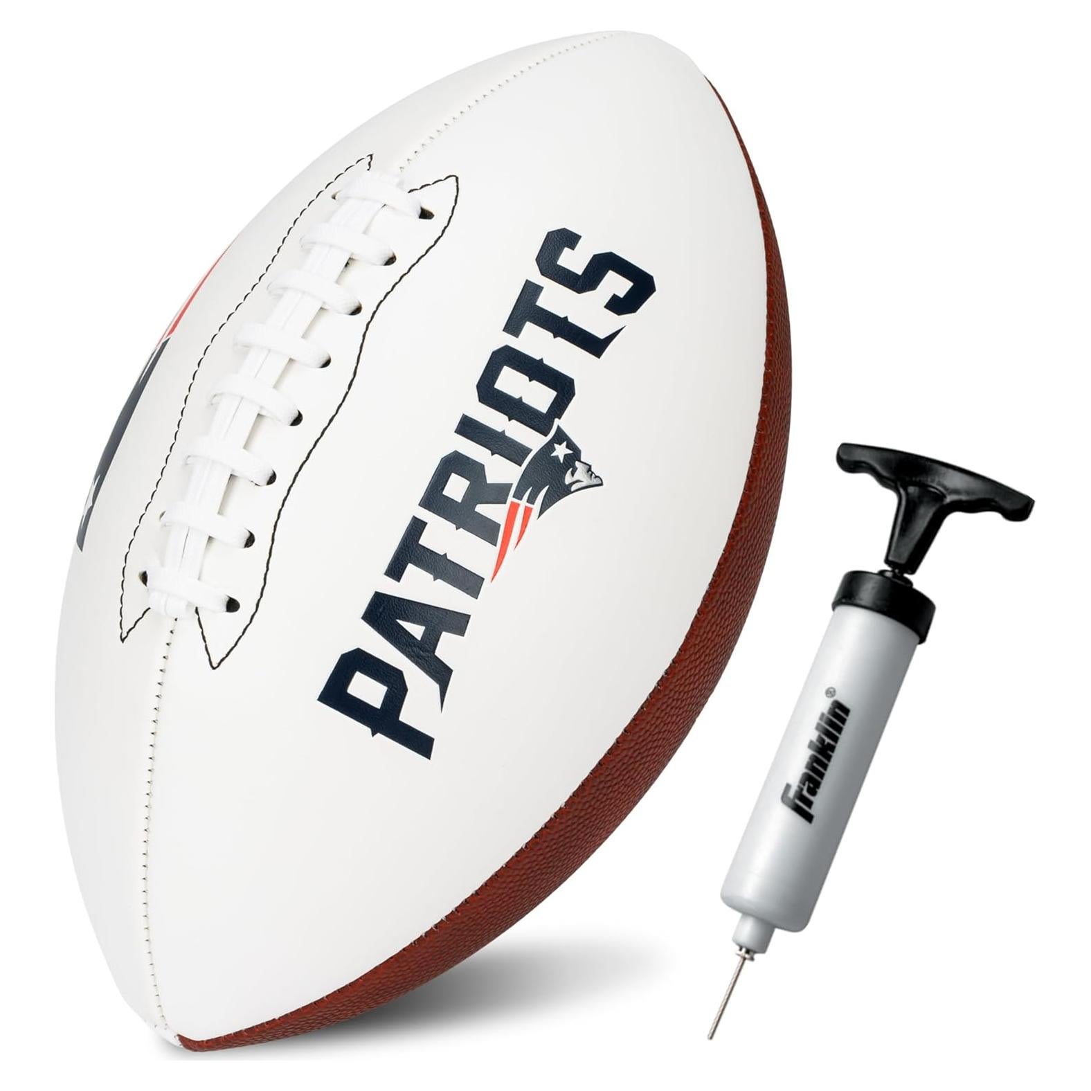 Balón de Fútbol Autografiado Franklin Sports NFL New England Patriots
