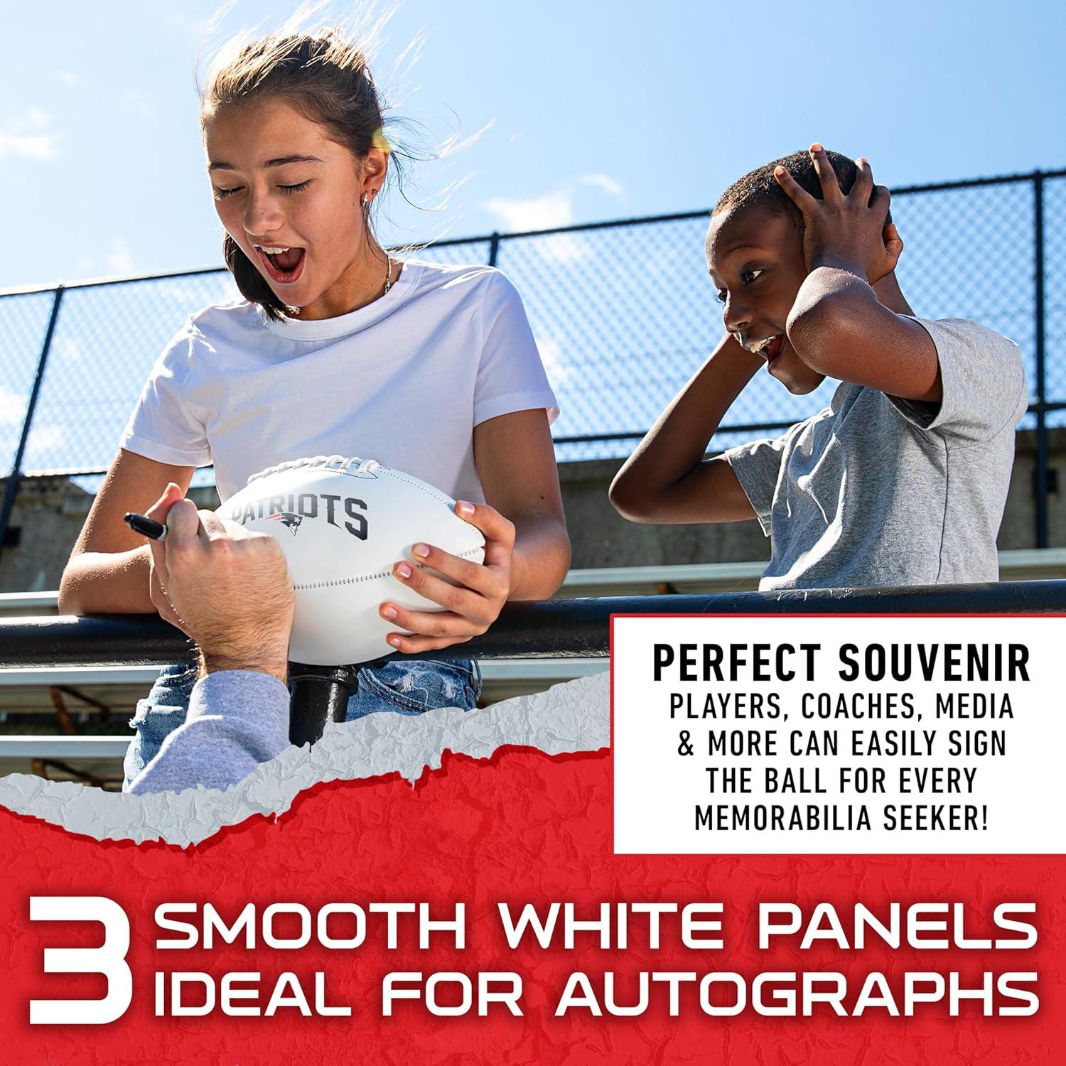 Balón de Fútbol Autografiado Franklin Sports NFL New England Patriots