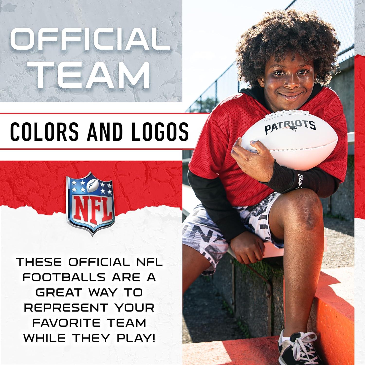 Balón de Fútbol Autografiado Franklin Sports NFL New England Patriots