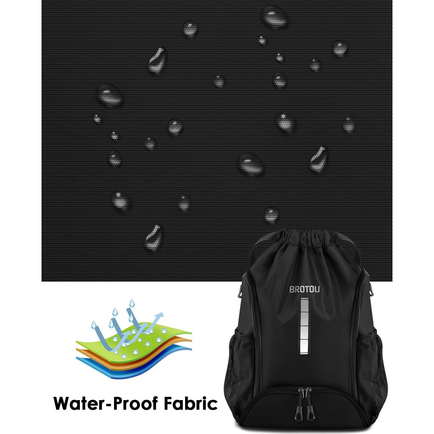 Mochila de Cuerda BROTOU 30L Impermeable para Deportes