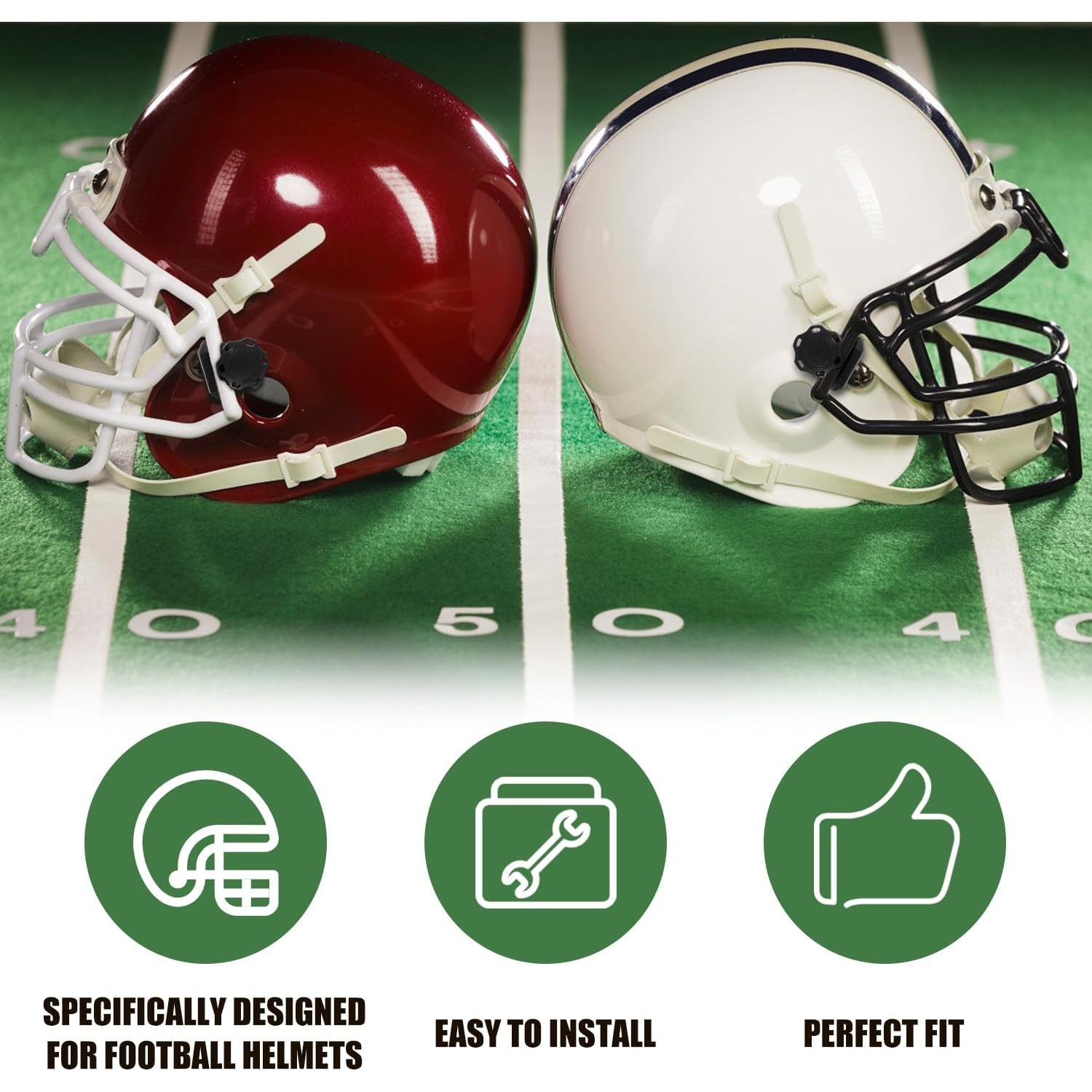 Clips de Casco de Fútbol PEUTIER 2 Piezas Visera Accesorios