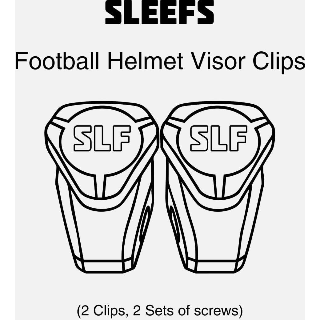 Clips Rápidos para Visera de Casco de Fútbol SLEEFS - Ajuste Universal