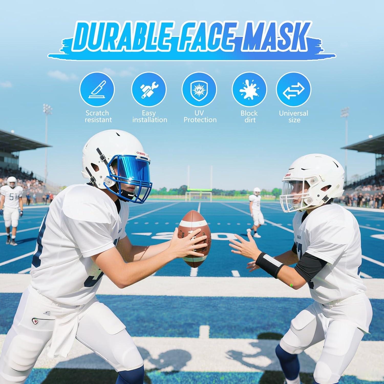 Visera de Fútbol OYMLANX con Lentes Duales Claros y Ahumados