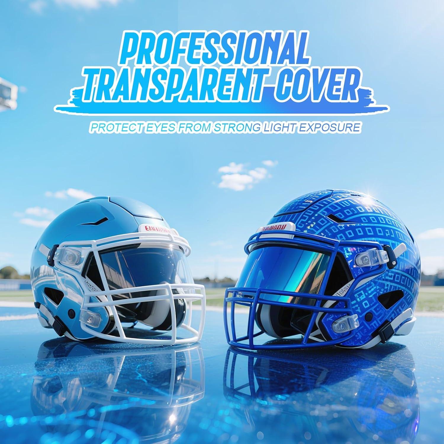 Visera de Fútbol OYMLANX con Lentes Duales Claros y Ahumados