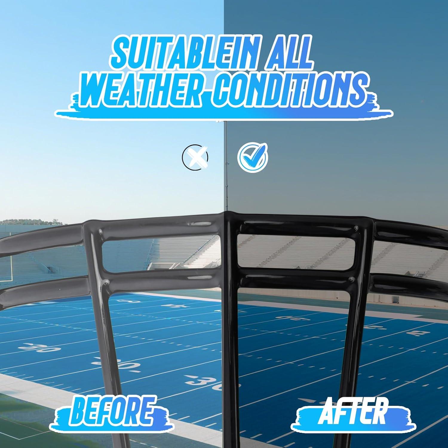 Visera de Fútbol OYMLANX con Lentes Duales Claros y Ahumados