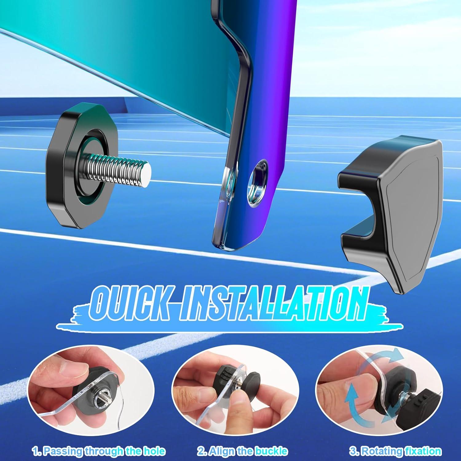 Visera de Fútbol Azul OYMLANX con Clips Rápidos para Casco