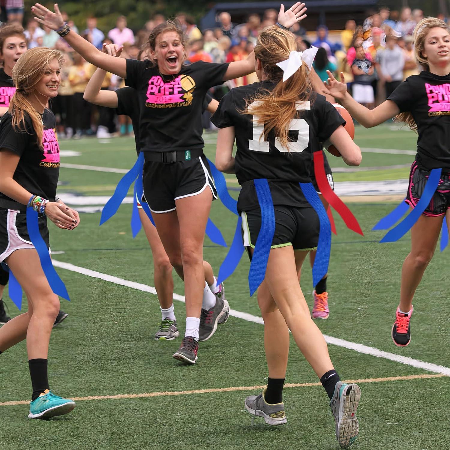 Cinturones de Flag Football Hilhook H308, 10 Piezas Ajustables