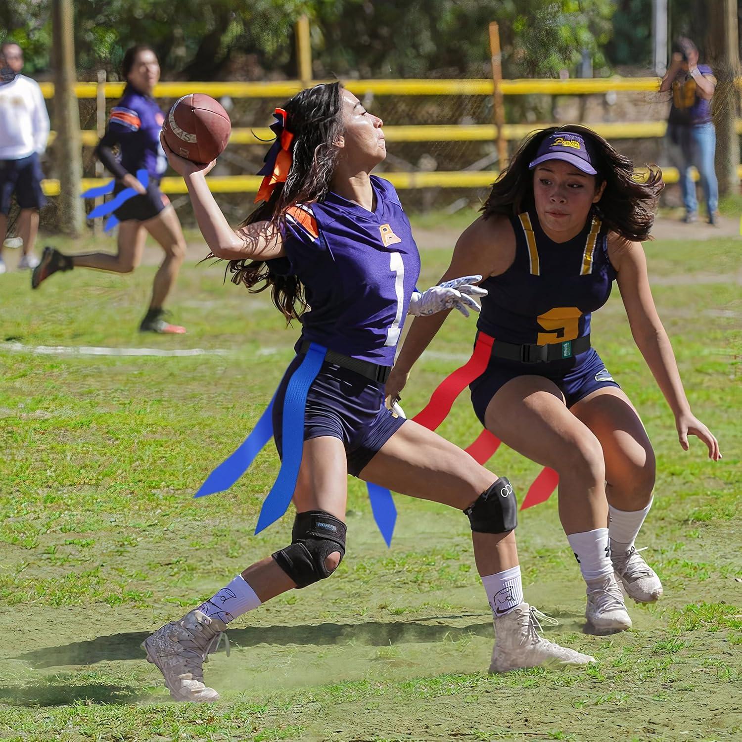 Cinturones de Flag Football Hilhook H308, 10 Piezas Ajustables