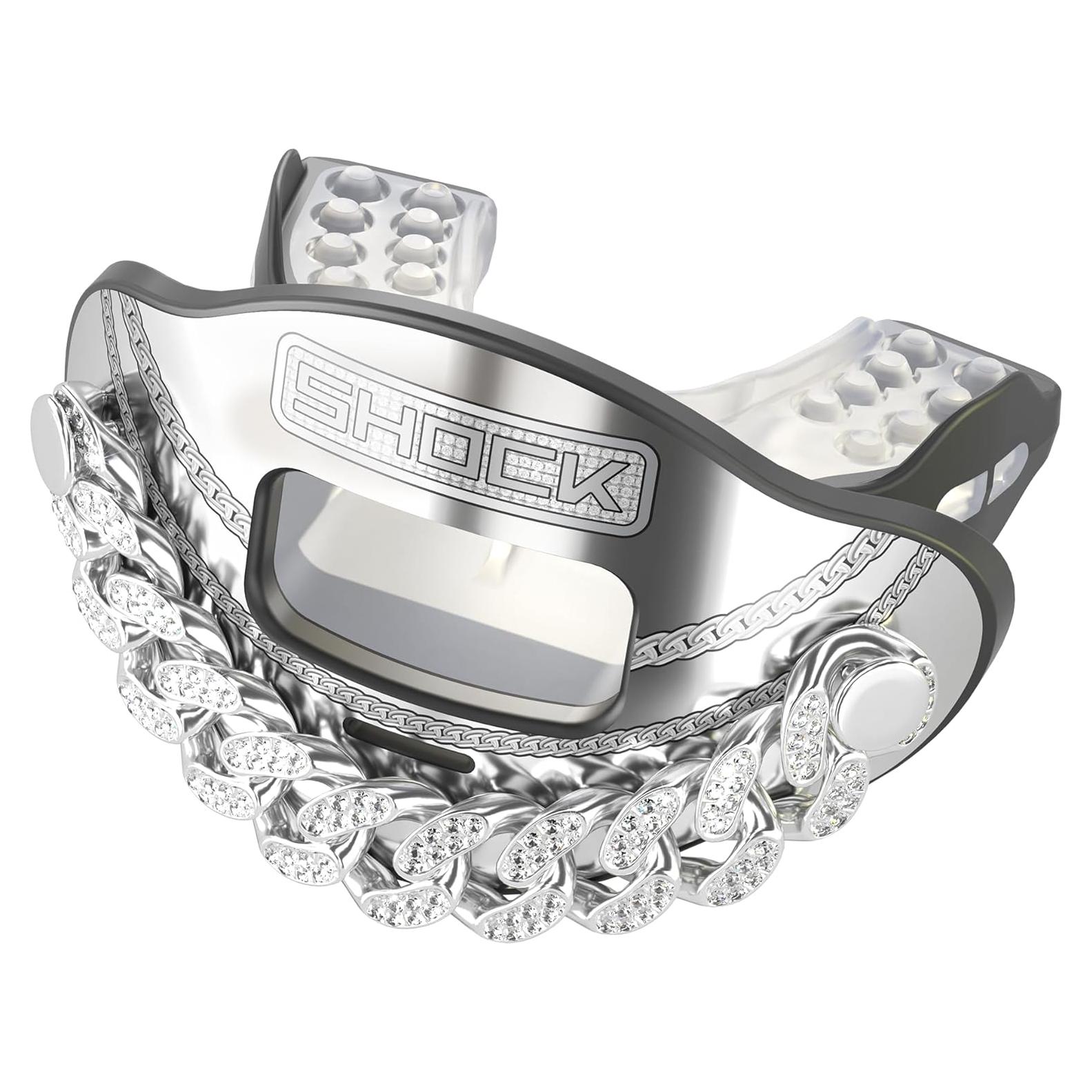 Protector Bucal Shock Doctor SD11460 Plata Adulto OSFA