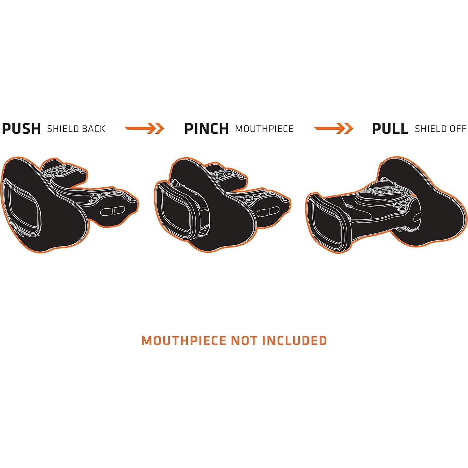 Protector Bucal Intercambiable Shock Doctor 39-BLKSTT