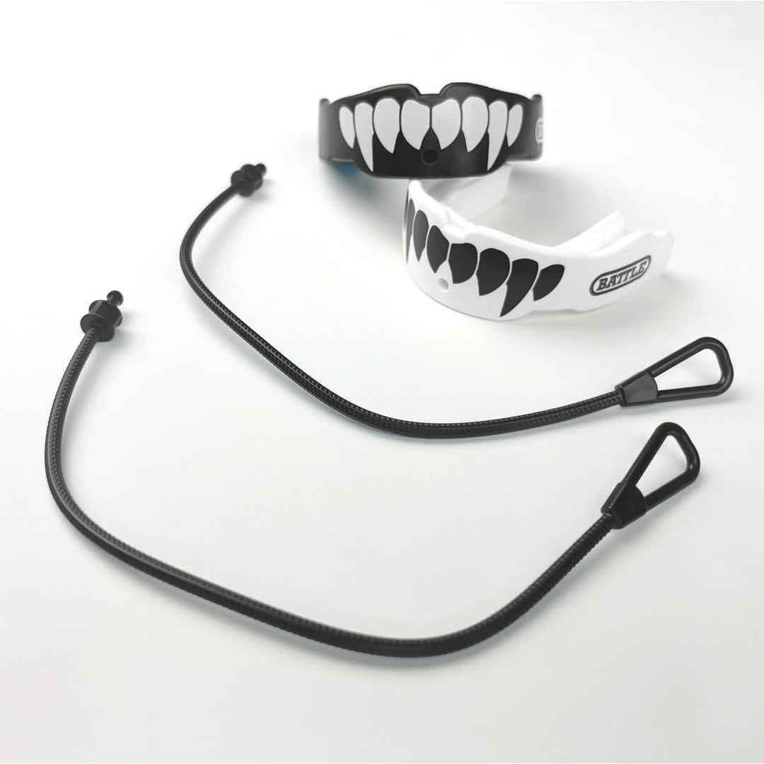 Battle Fangs Protectores Bucales 2-Pack para Fútbol Adultos