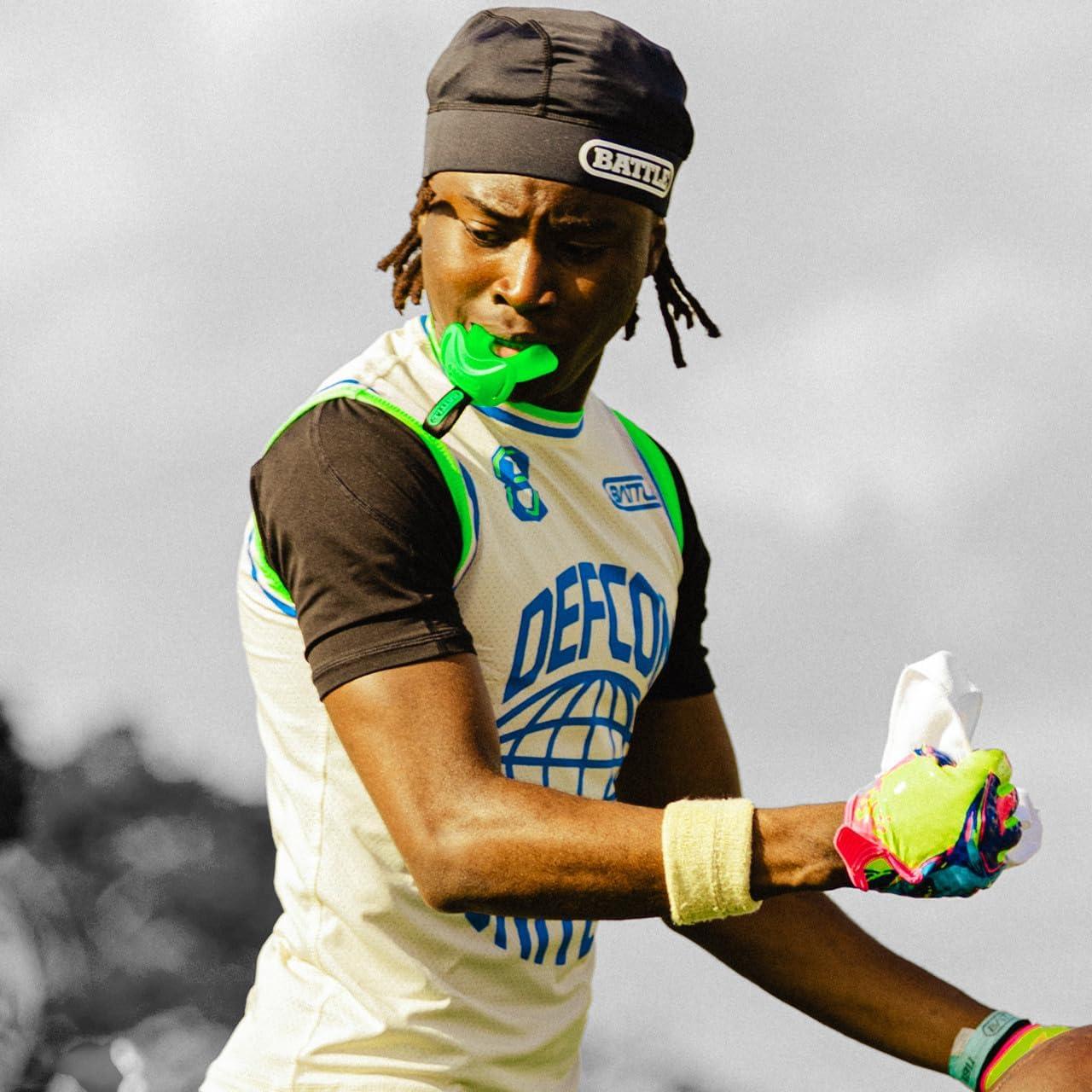 Protector Bucal Battle Sports Speedtab F7 Rosa para Fútbol