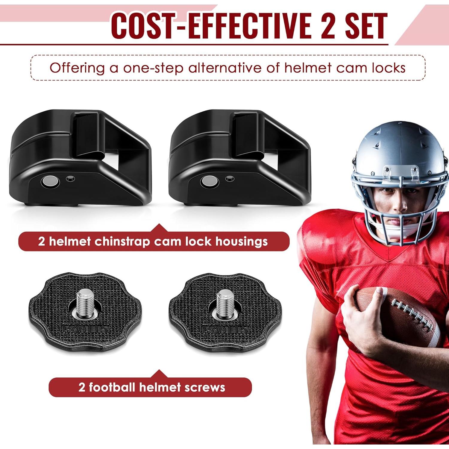 Dreyoo Set de Correa de Barbilla para Casco Fútbol Riddell