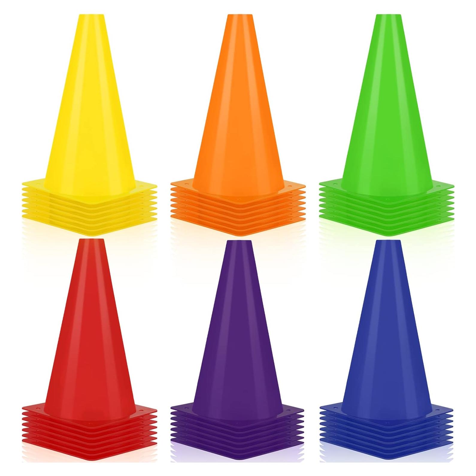 Conos de Tráfico Hoteam 30 Piezas 22.86 cm Multicolor