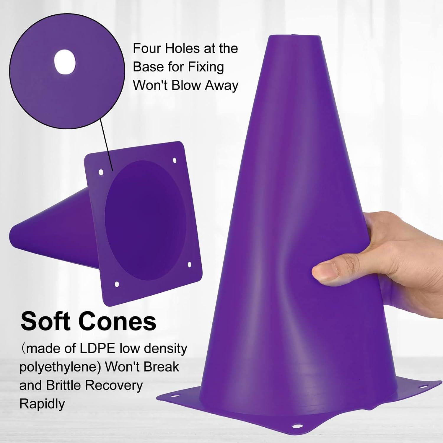 Conos de Tráfico Hoteam 30 Piezas 22.86 cm Multicolor