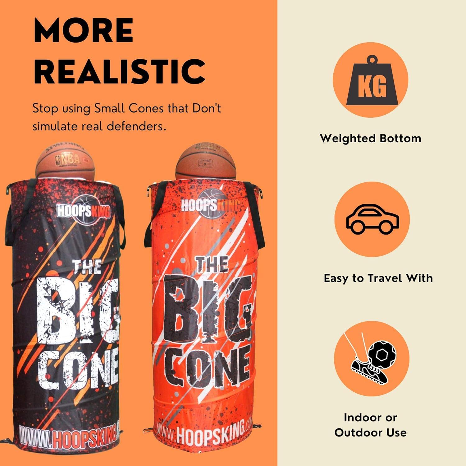 Cono Grande HoopsKing para Entrenamiento Deportivo 1.07m